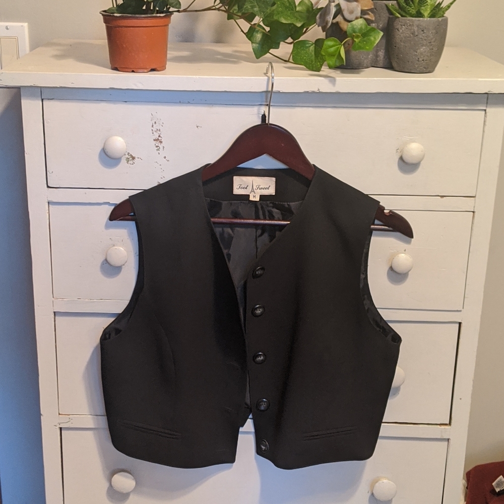 Vintage Black Vest